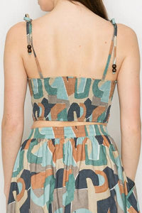 Modernist Top & Skirt Set