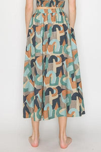 Modernist Top & Skirt Set