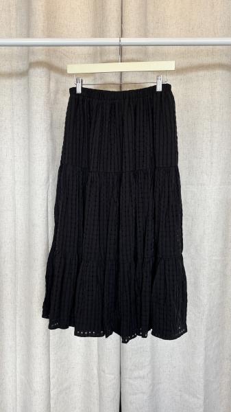 Smocked Waist Trellis Skirt