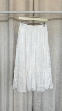 Smocked Waist Trellis Skirt