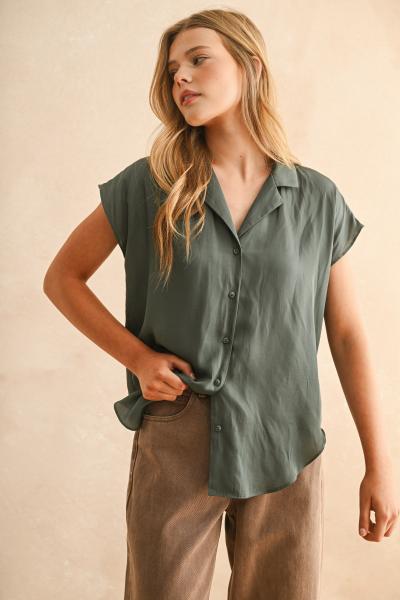 Monica Cap Sleeve Shirt