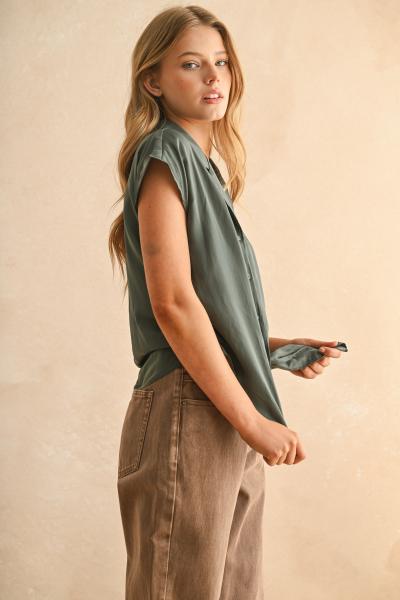 Monica Cap Sleeve Shirt