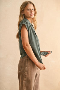 Monica Cap Sleeve Shirt