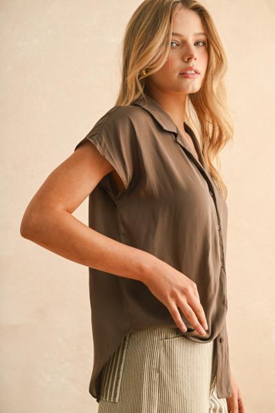 Monica Cap Sleeve Shirt