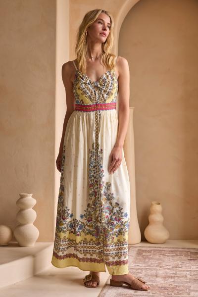 Italianate Border Print Dress