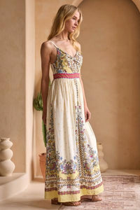 Italianate Border Print Dress