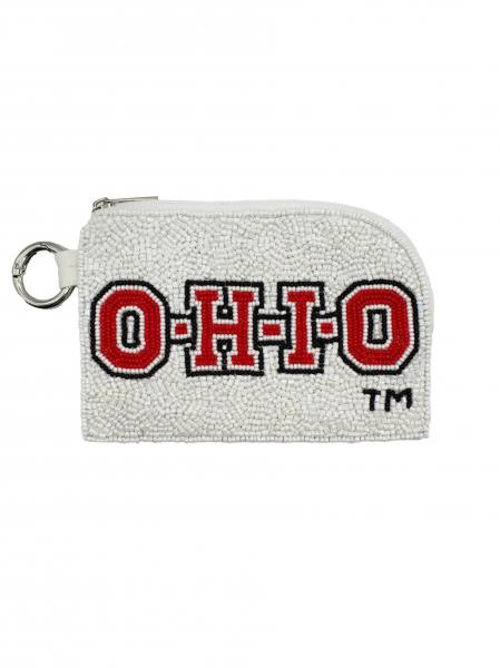 Ohio Beaded Keychain Pouch
