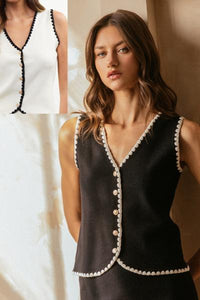 Scallop Hem Vest Top