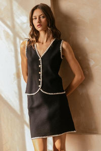 Scallop Hem Vest Top