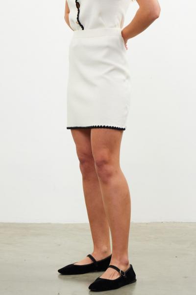 Scallop Hem Skirt