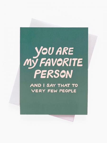 Favorite Person Card
