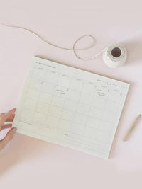 Monthly Overview Notepad