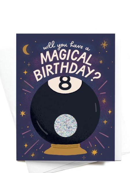 Magic 8-Ball Scratch Off BDay Card