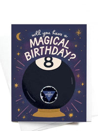 Magic 8-Ball Scratch Off BDay Card