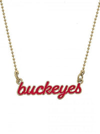 Script Buckeyes Necklace