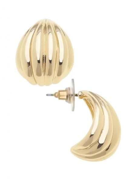 Ronnie Ribbed Arch Earrings