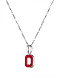 Scarlet Block "O" Necklace