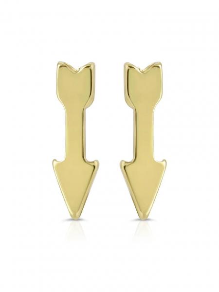 14K Plated Arrow Earrings