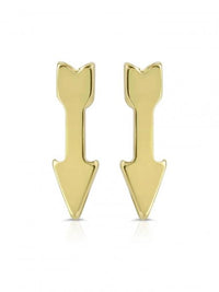 14K Plated Arrow Earrings