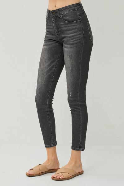 Mid-Rise Ankle Skinny Denim