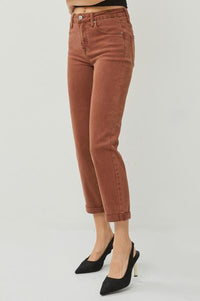High-Rise Ankle Boyfriend Denim