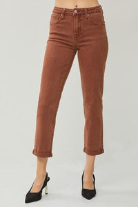 High-Rise Ankle Boyfriend Denim