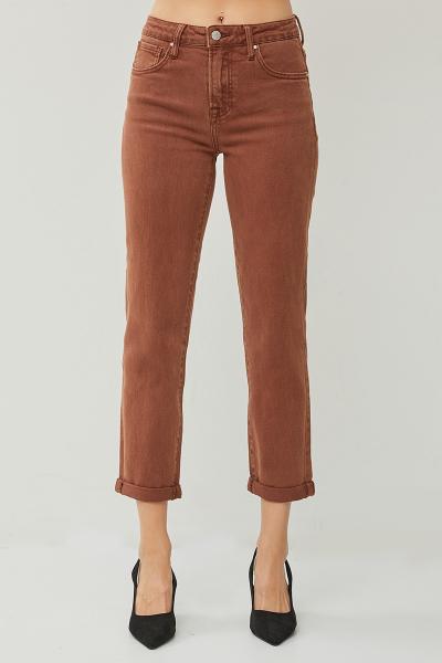 High-Rise Ankle Boyfriend Denim