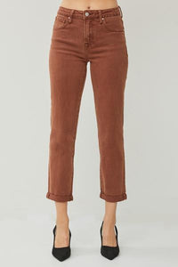 High-Rise Ankle Boyfriend Denim