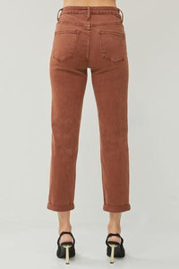 High-Rise Ankle Boyfriend Denim