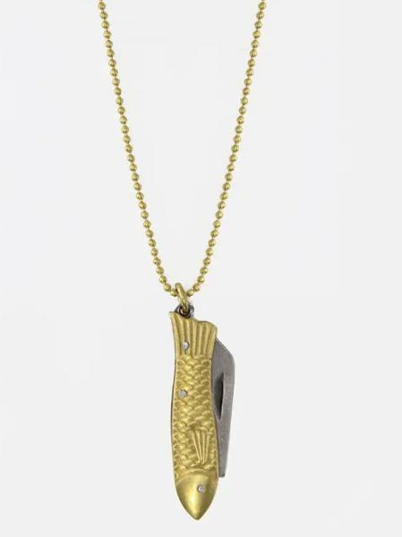 Fish Mini Knife Necklace