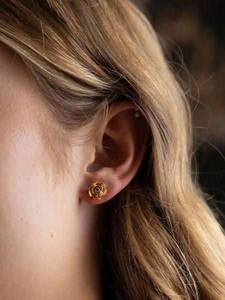 Rose Stud Earrings
