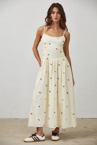 Falling Leaves Cotton Dress