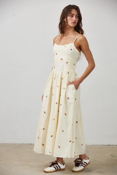 Falling Leaves Cotton Dress