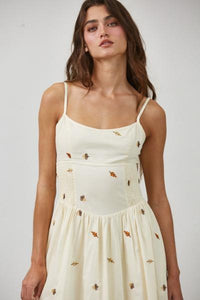 Falling Leaves Cotton Dress