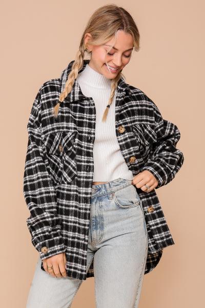Jamie Plaid Fleece Shirt