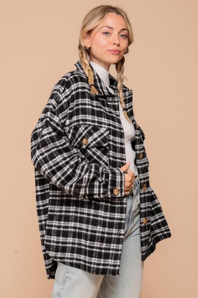 Jamie Plaid Fleece Shirt