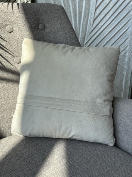 12x12 Ohio Heart Hook Pillow