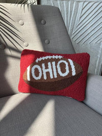 8x12 Ohio Football Hook Pillow