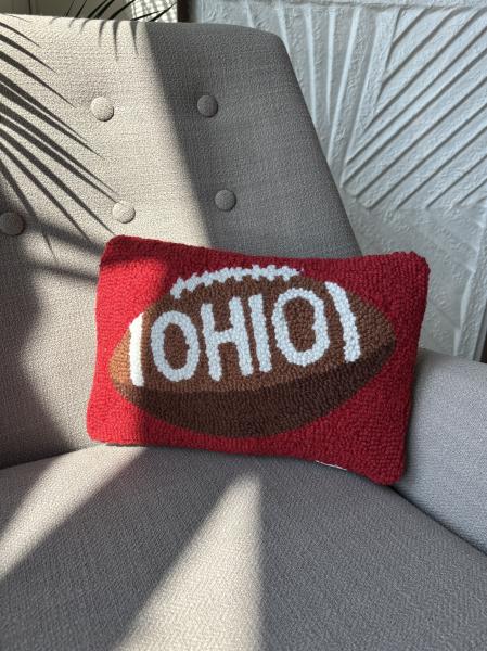 8x12 Ohio Football Hook Pillow
