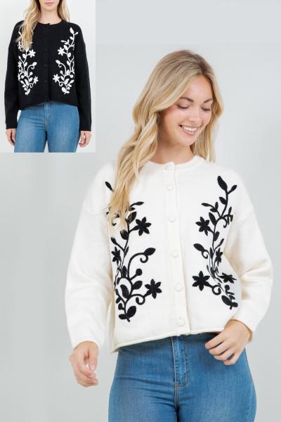 Filigree Embroidered Cardigan
