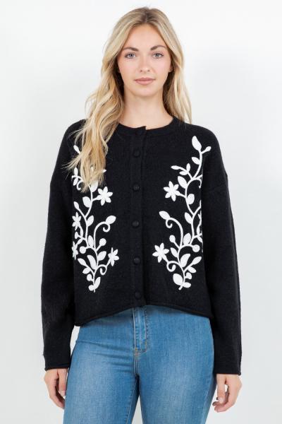 Filigree Embroidered Cardigan