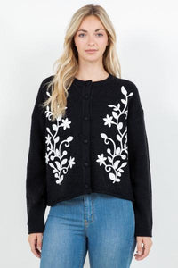 Filigree Embroidered Cardigan
