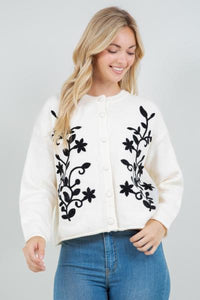 Filigree Embroidered Cardigan