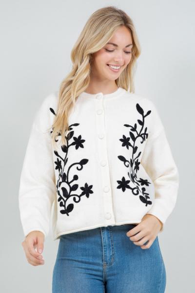 Filigree Embroidered Cardigan