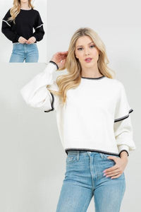 Jordan Piano Hem Sweater