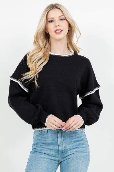 Jordan Piano Hem Sweater