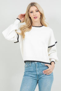 Jordan Piano Hem Sweater