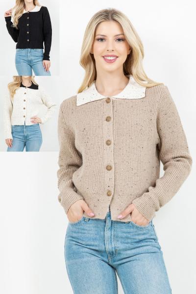 Pembroke Collared Cardigan