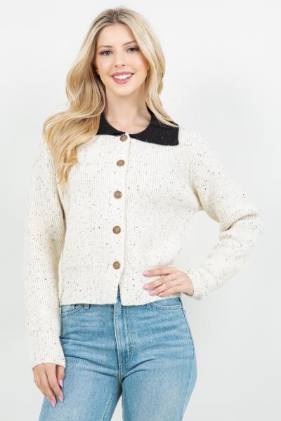 Pembroke Collared Cardigan