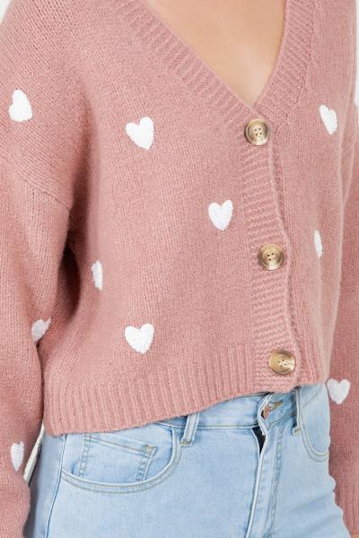 Pamela Heart Cardigan
